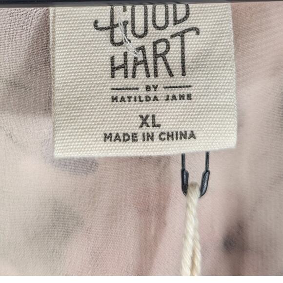 Good Hart Matilda Jane XL Floral Ruffle Maxi Dress Sleeveless Boho Cottagecore - Picture 4 of 5